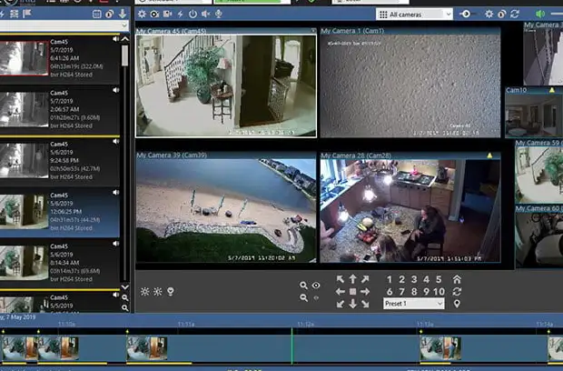 Coletando evidências nas imagens gravadas das câmeras de segurança
