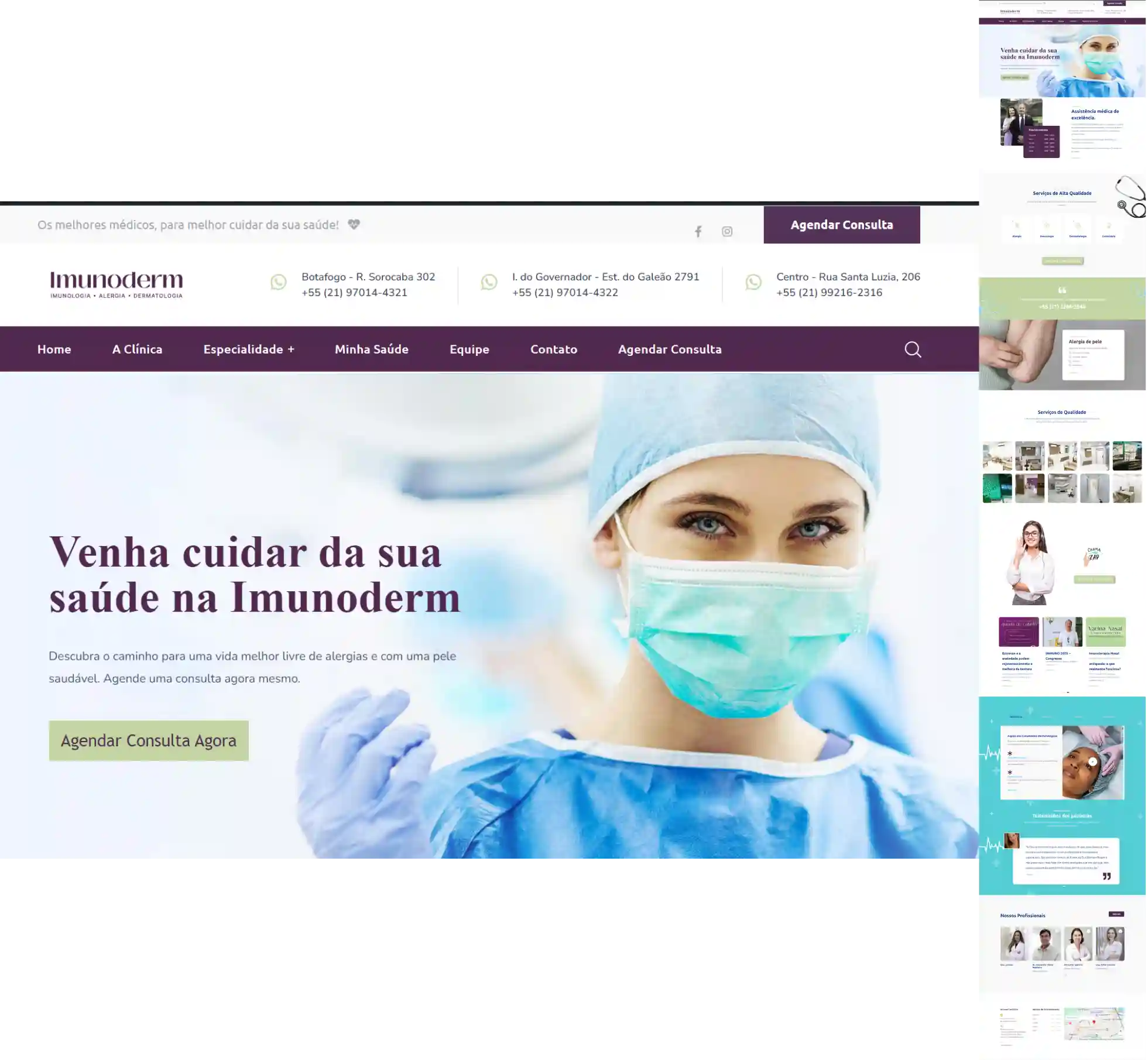 Imunoderm Site - Sites de alta conversão